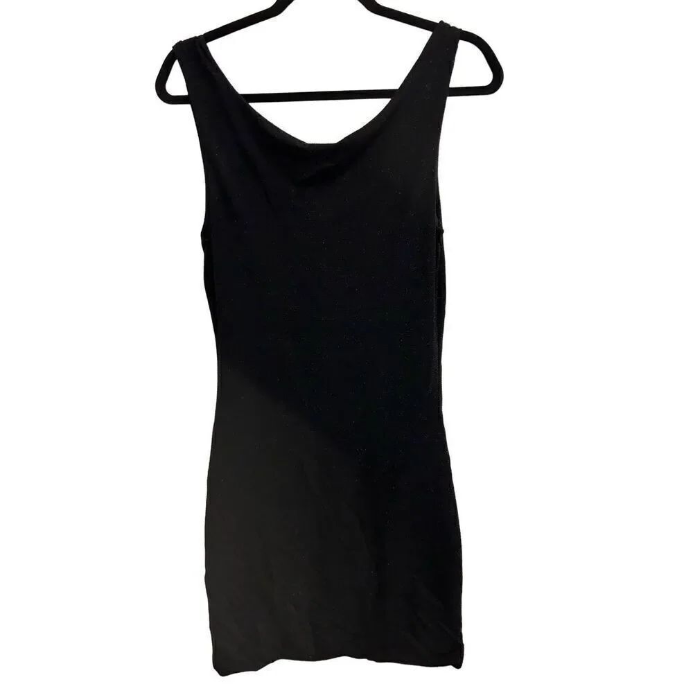 Armani Exchange Sparkly tank knit mini dress small bling 90's Disco - Picture 2 of 7